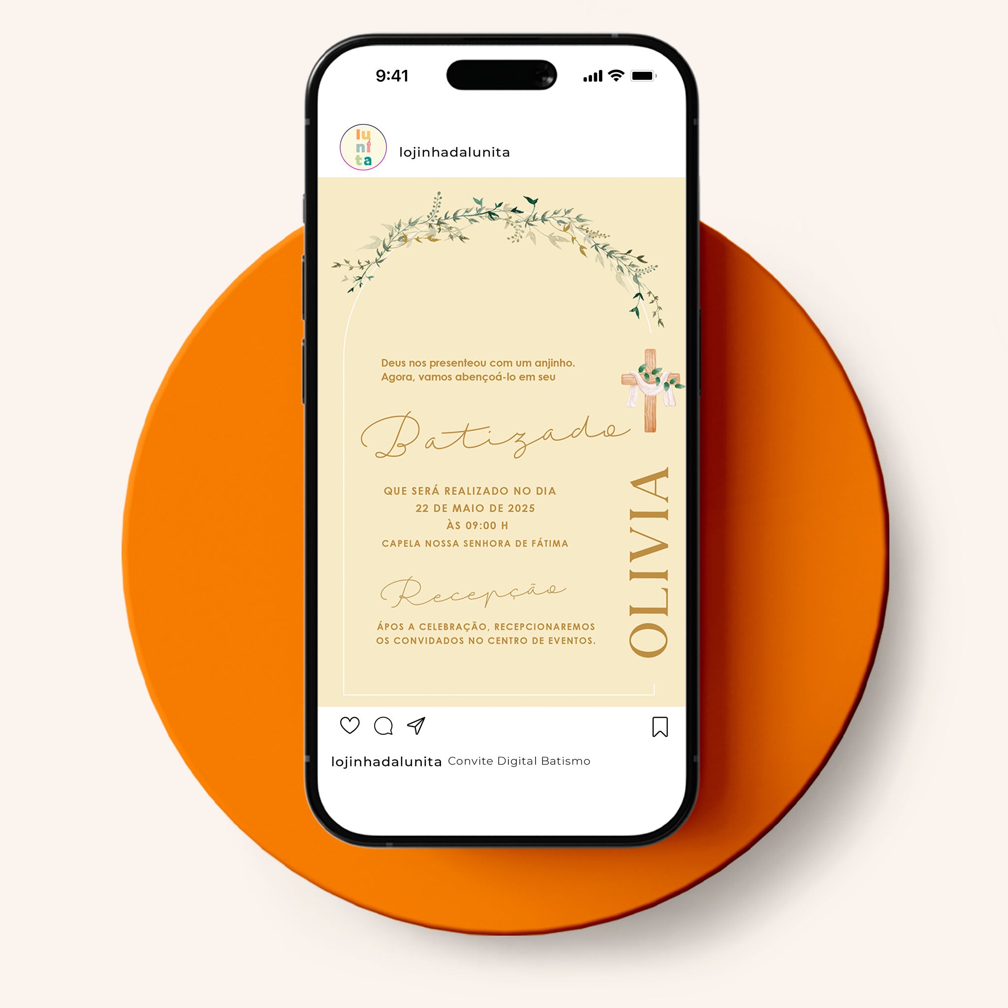 Invitación digital al bautismo