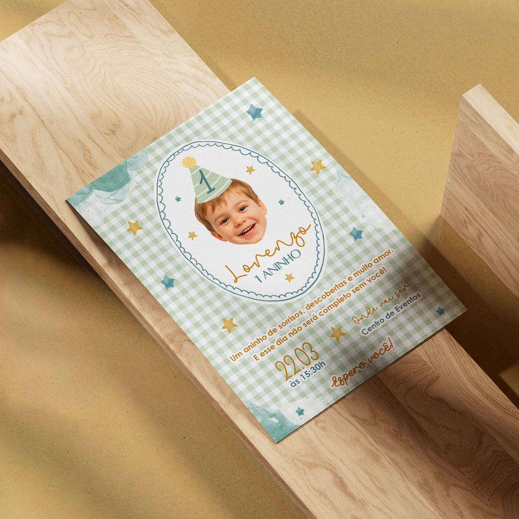 Convite Digital Aniversário Rostinho