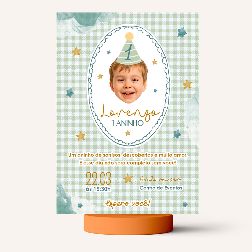 Convite Digital Aniversário Rostinho