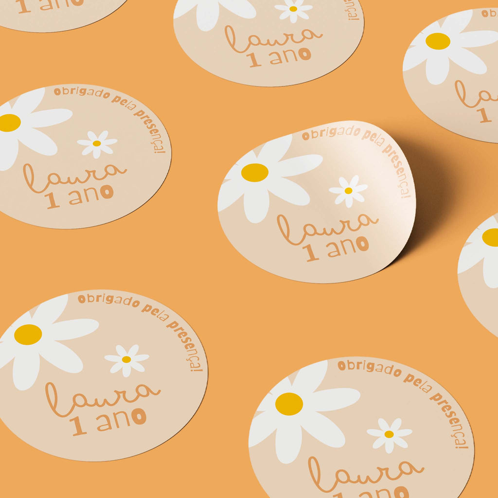 Tag Aniversário Margarida