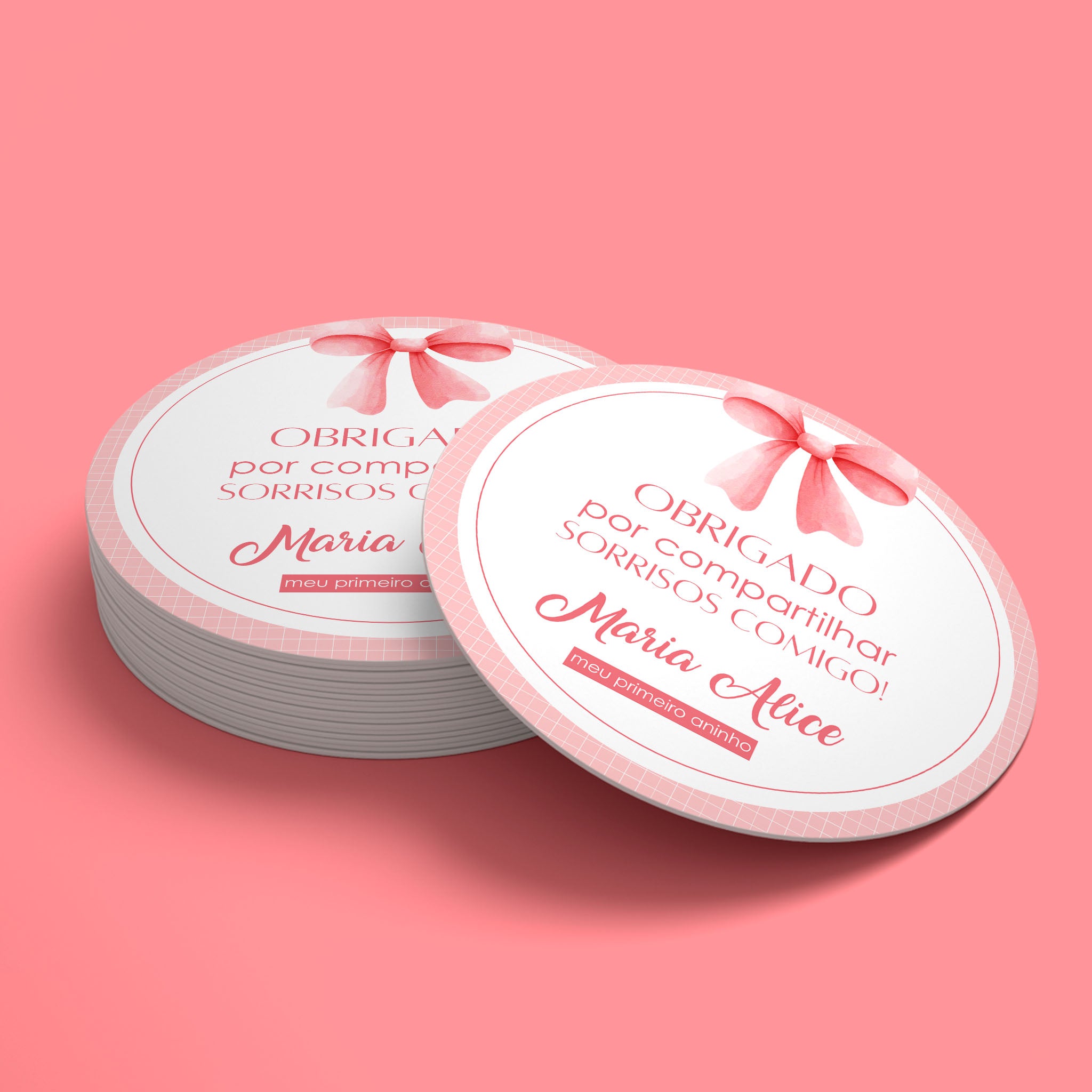 Tag Aniversário Laço