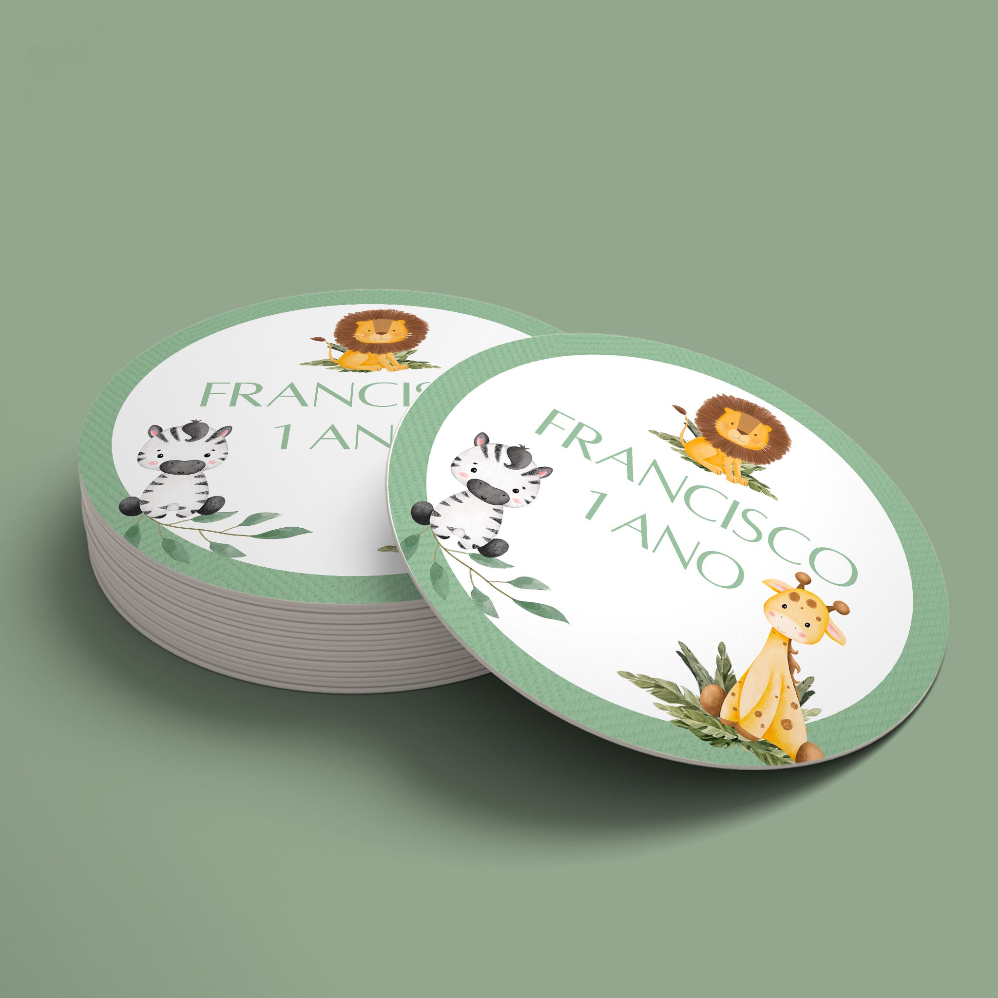 Tag Aniversário Safari