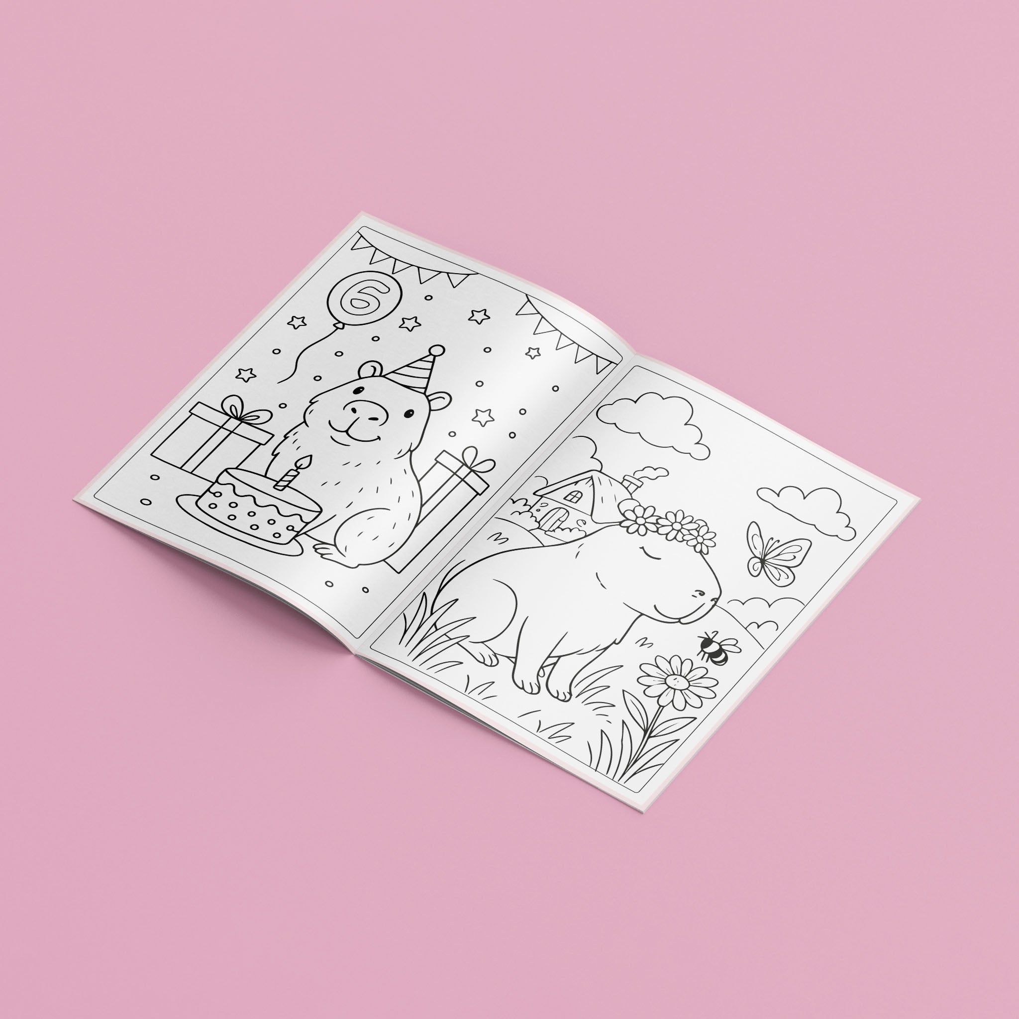 Livrinho de Colorir Capivara