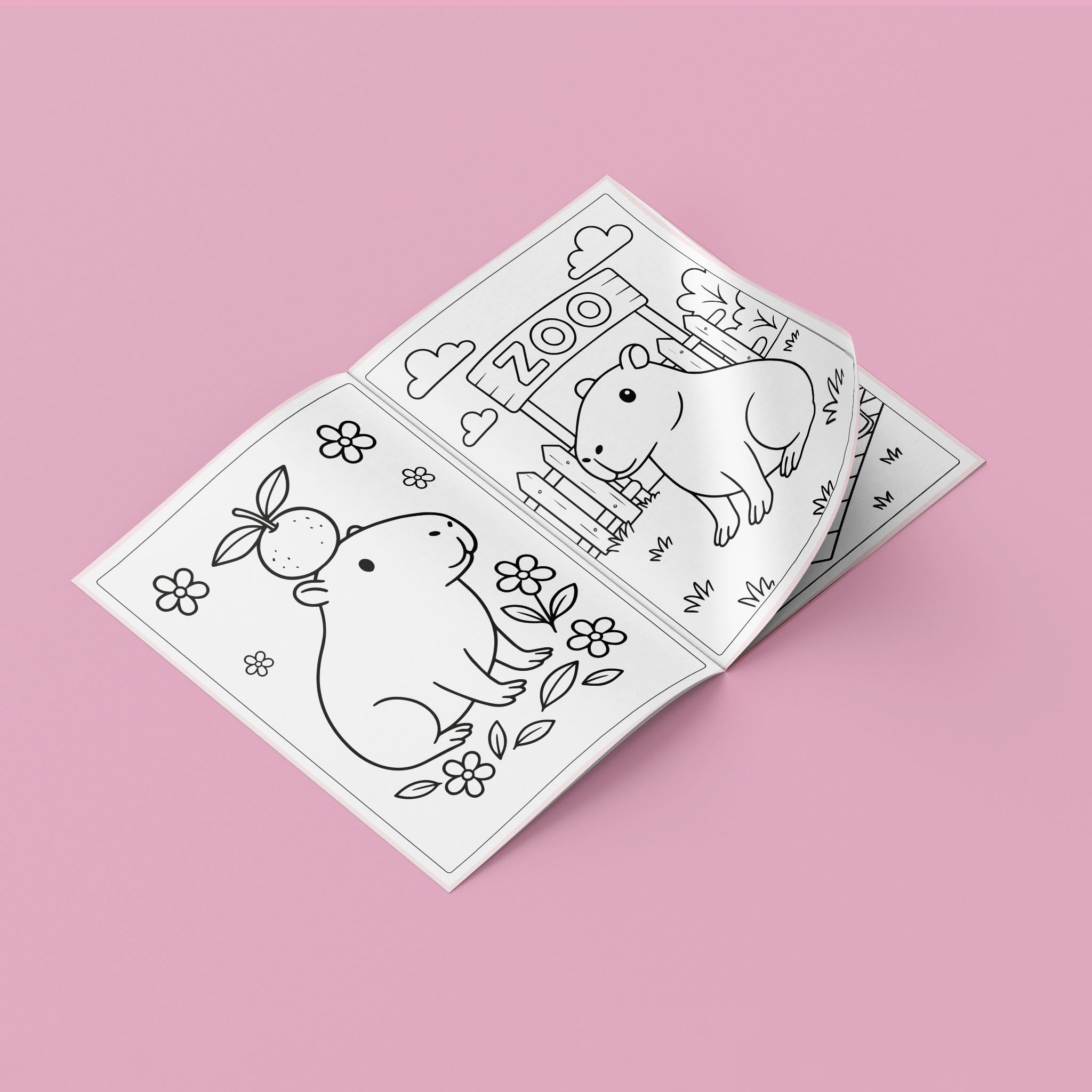 Livrinho de Colorir Capivara