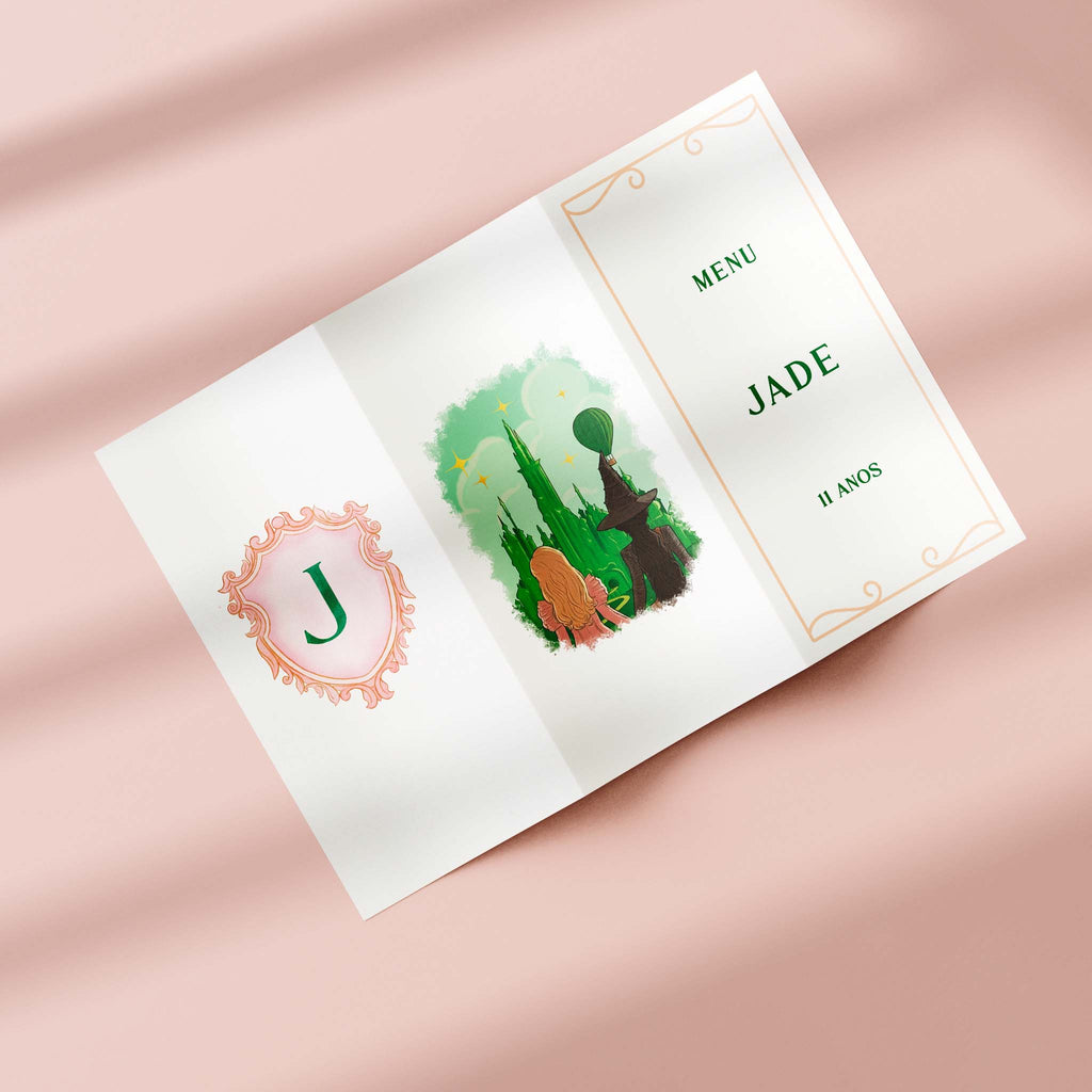 Menu Cardápio Aniversário Wicked