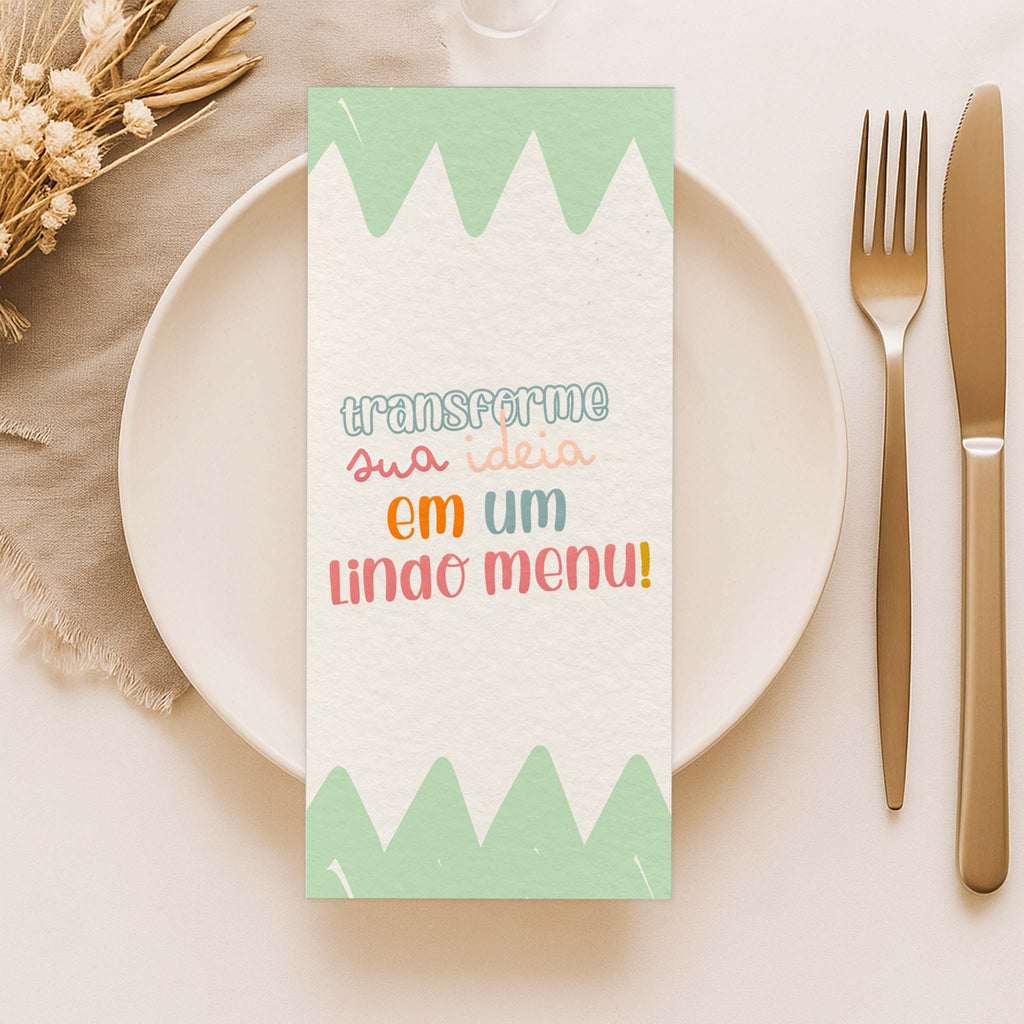 Menu Cardápio Personalizado
