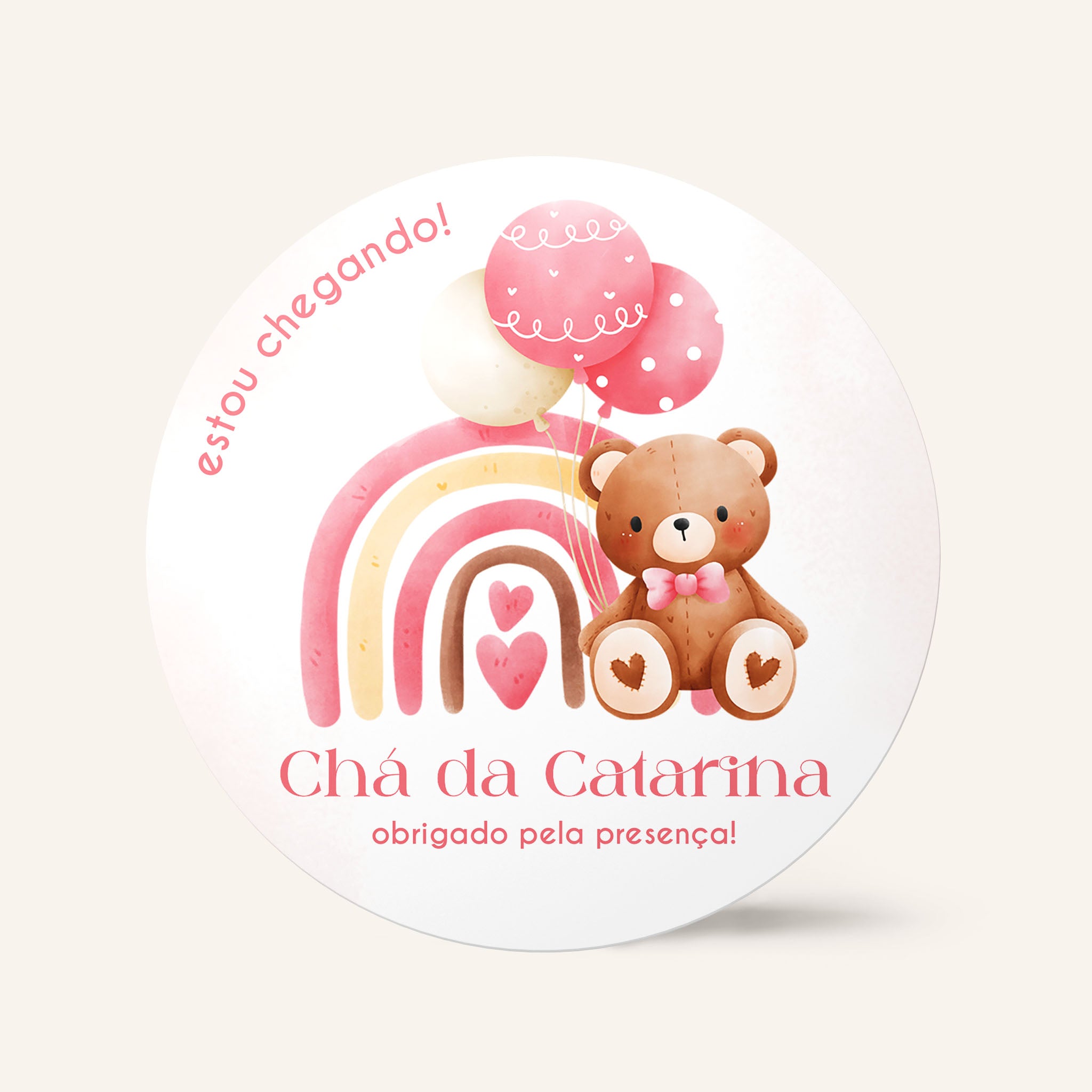Tag Chá de Bebê Ursinho