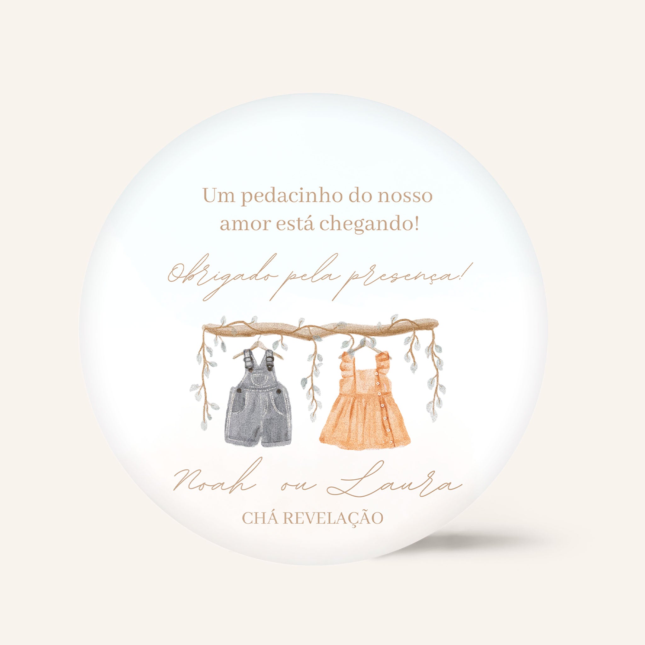 Tag | Baby Shower Sticker Teddy Bear