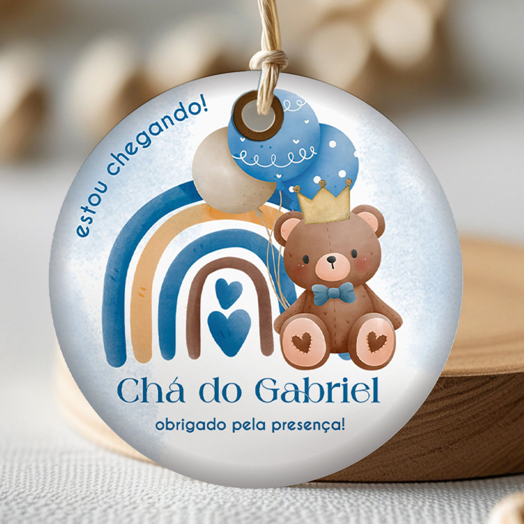 Tag | Adesivo Chá de Bebê Ursinho