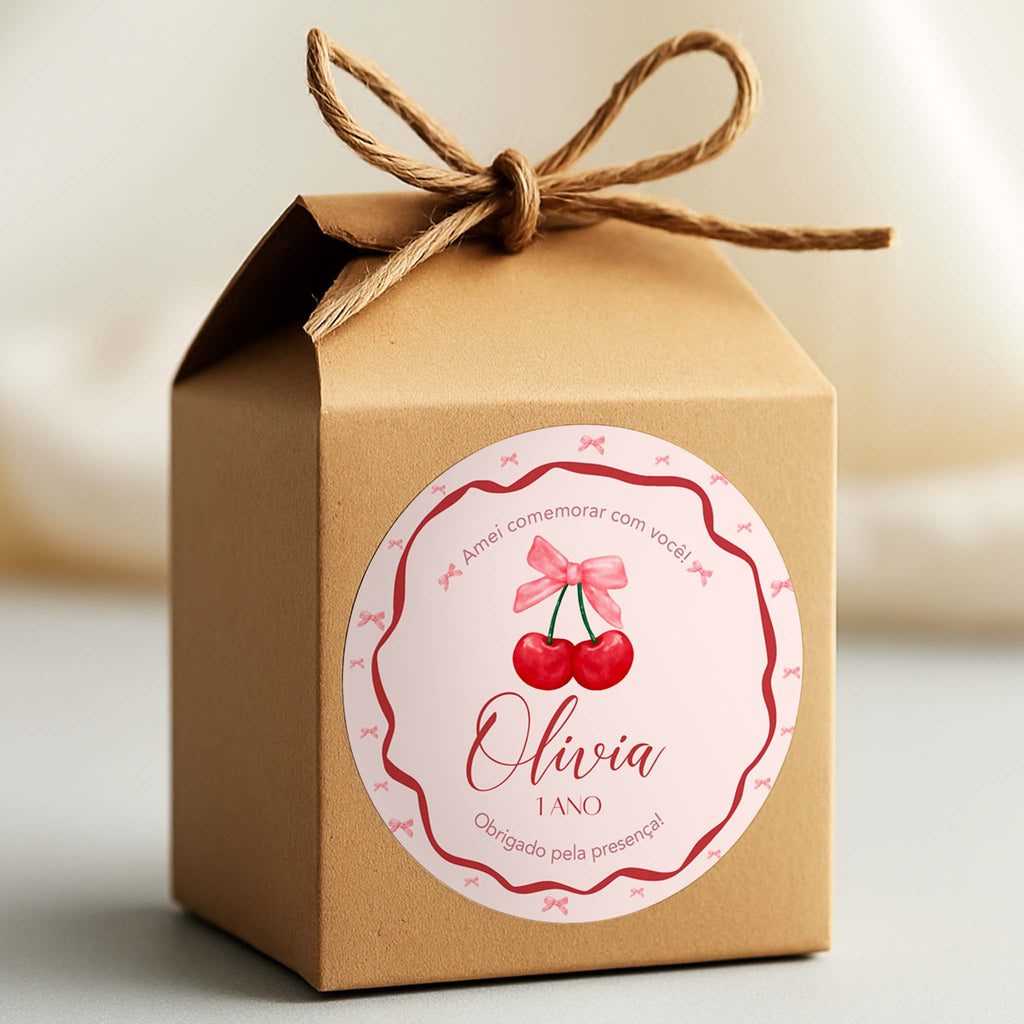 Tag Aniversário Cereja