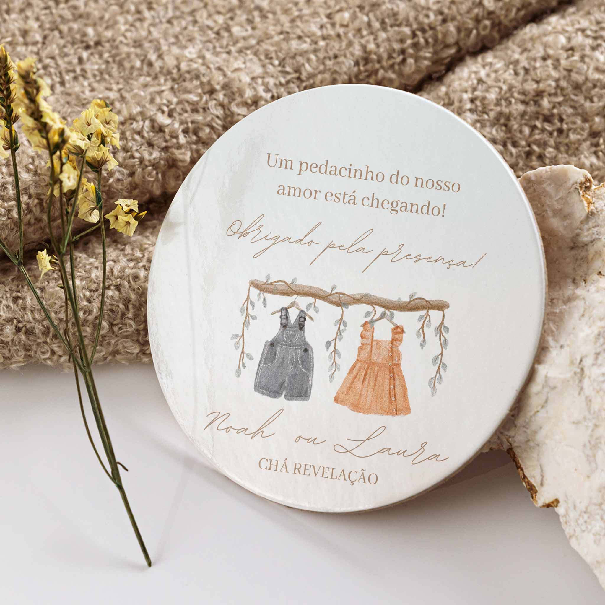 Tag | Baby Shower Sticker Teddy Bear
