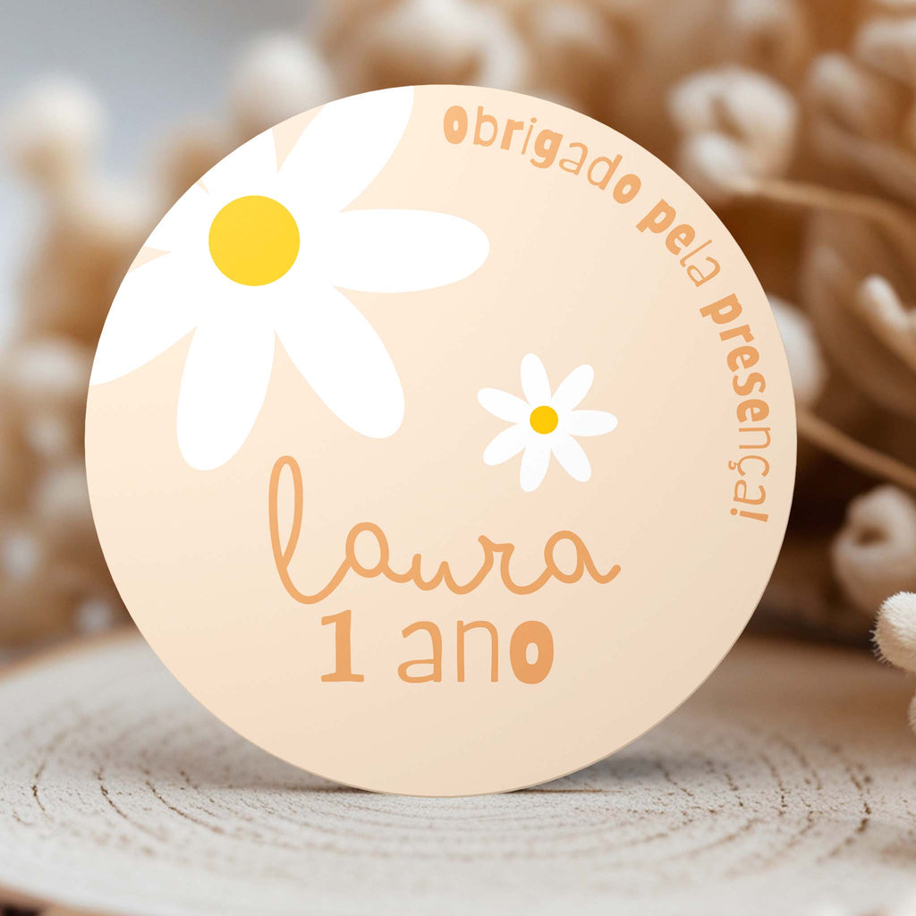 Tag Aniversário Margarida