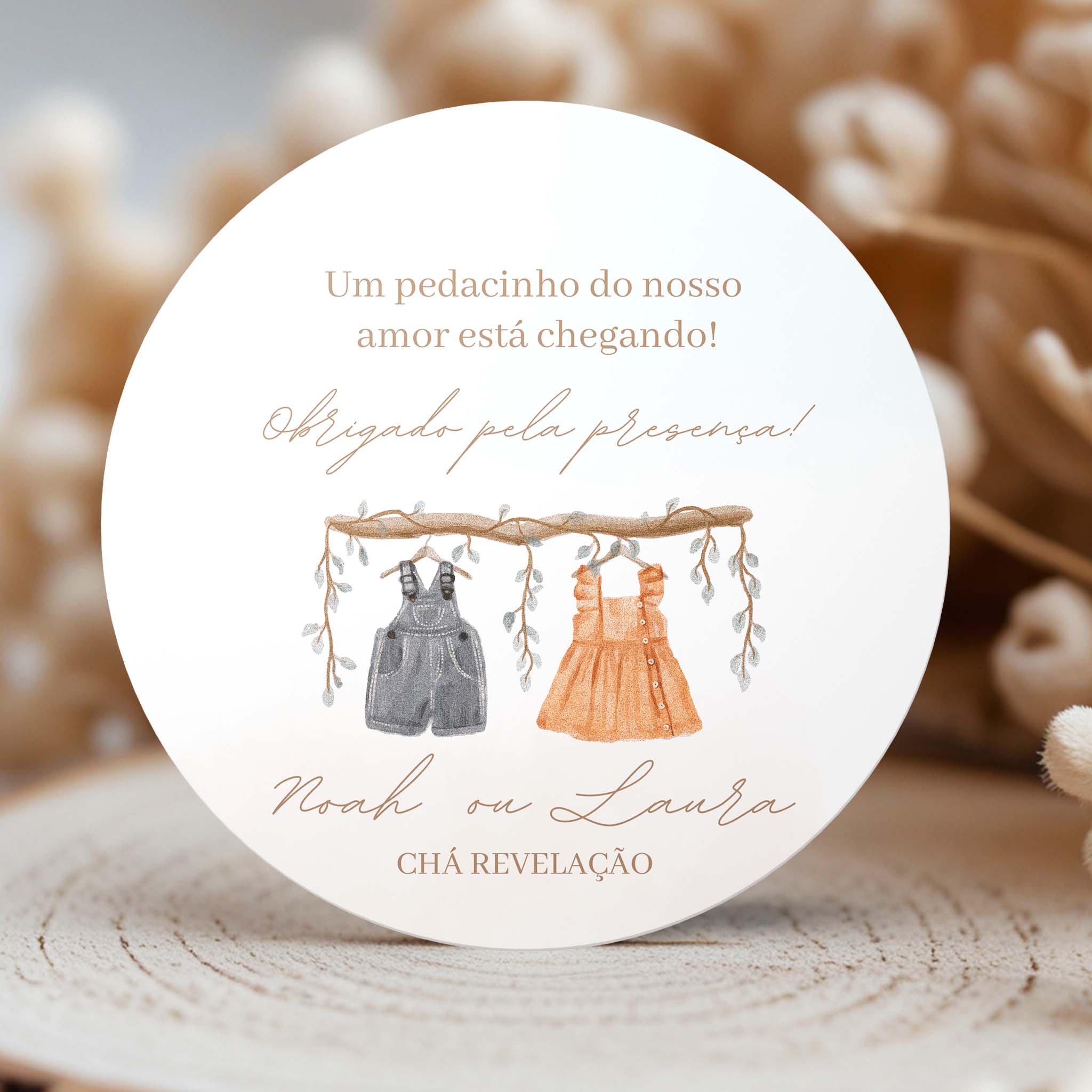 Tag Chá Revelação Roupinhas