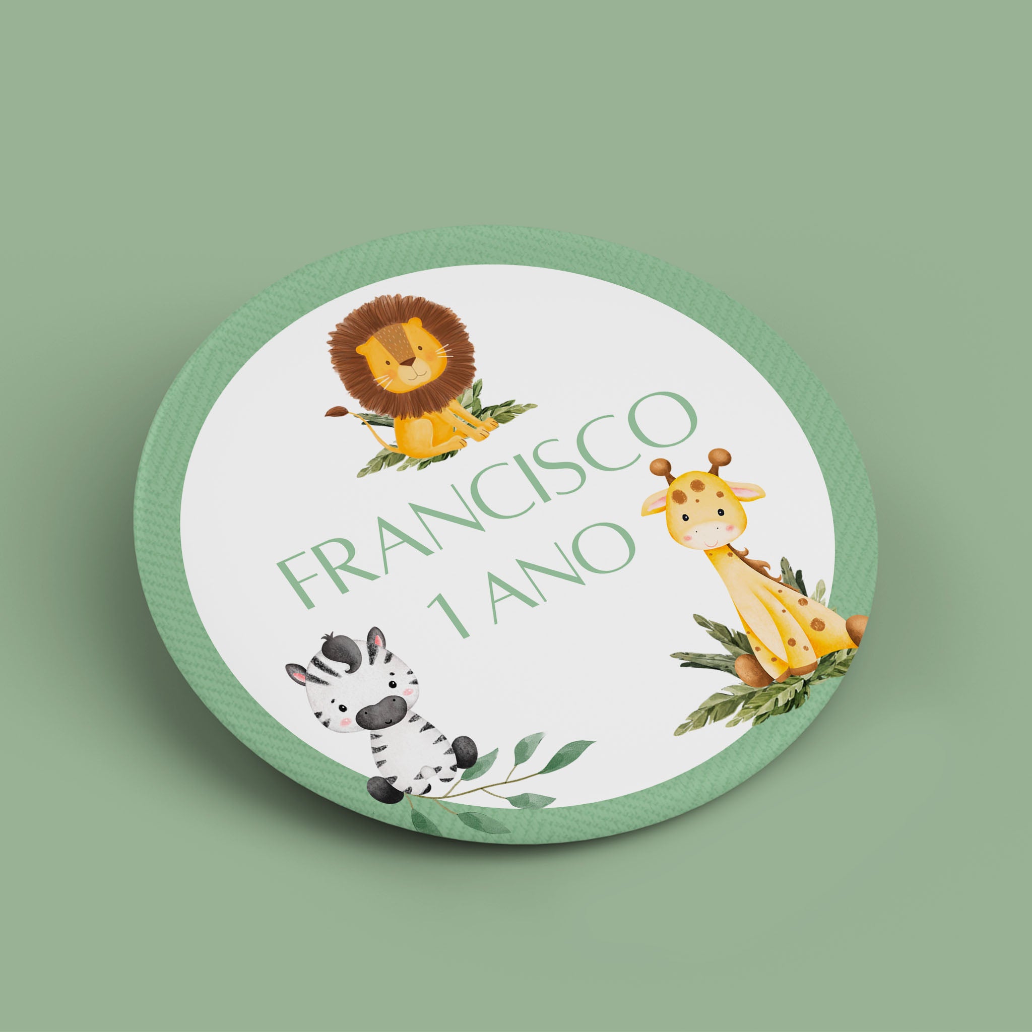 Tag Aniversário Safari