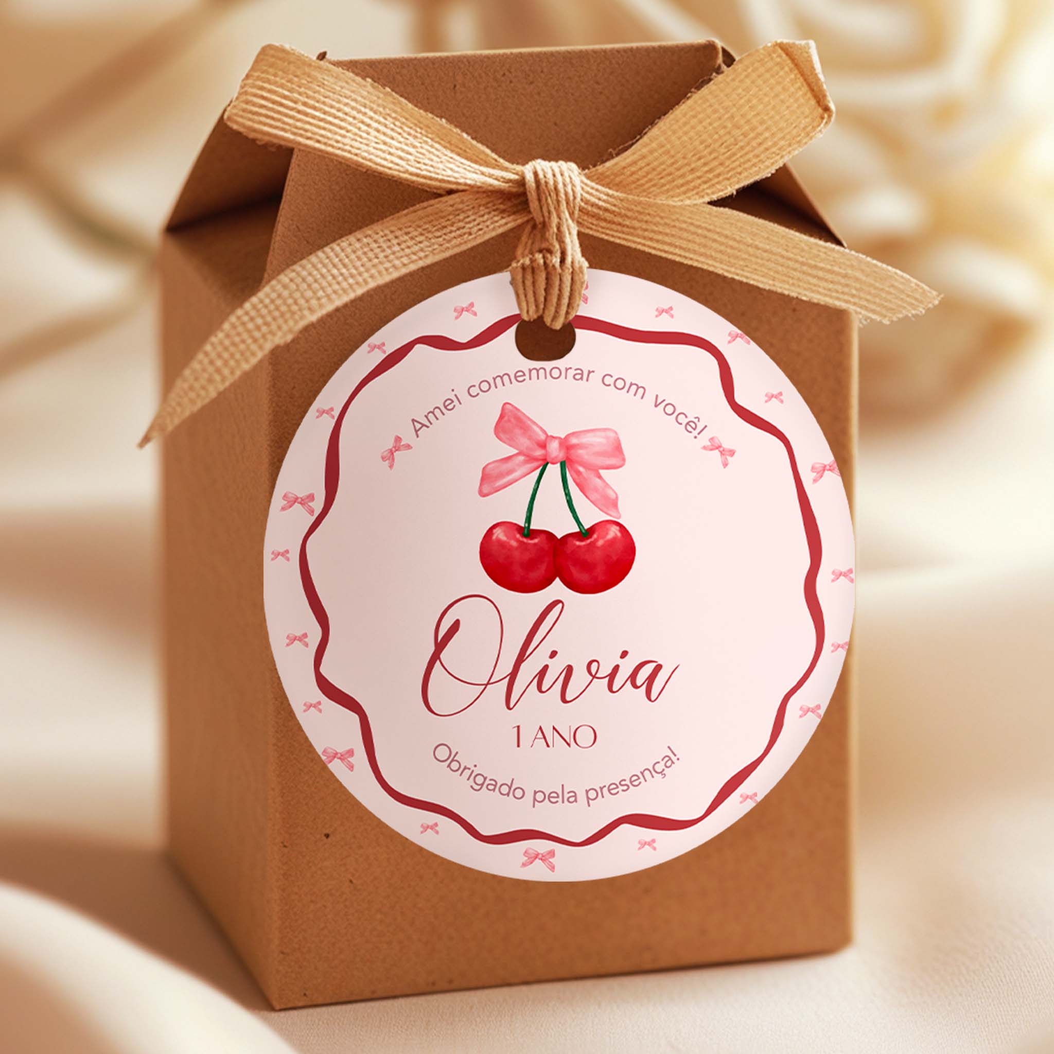 Tag Aniversário Cereja