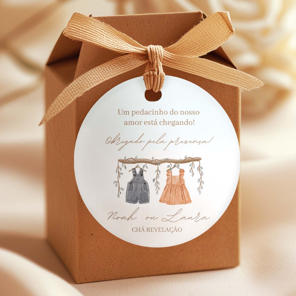 Tag | Baby Shower Sticker Teddy Bear