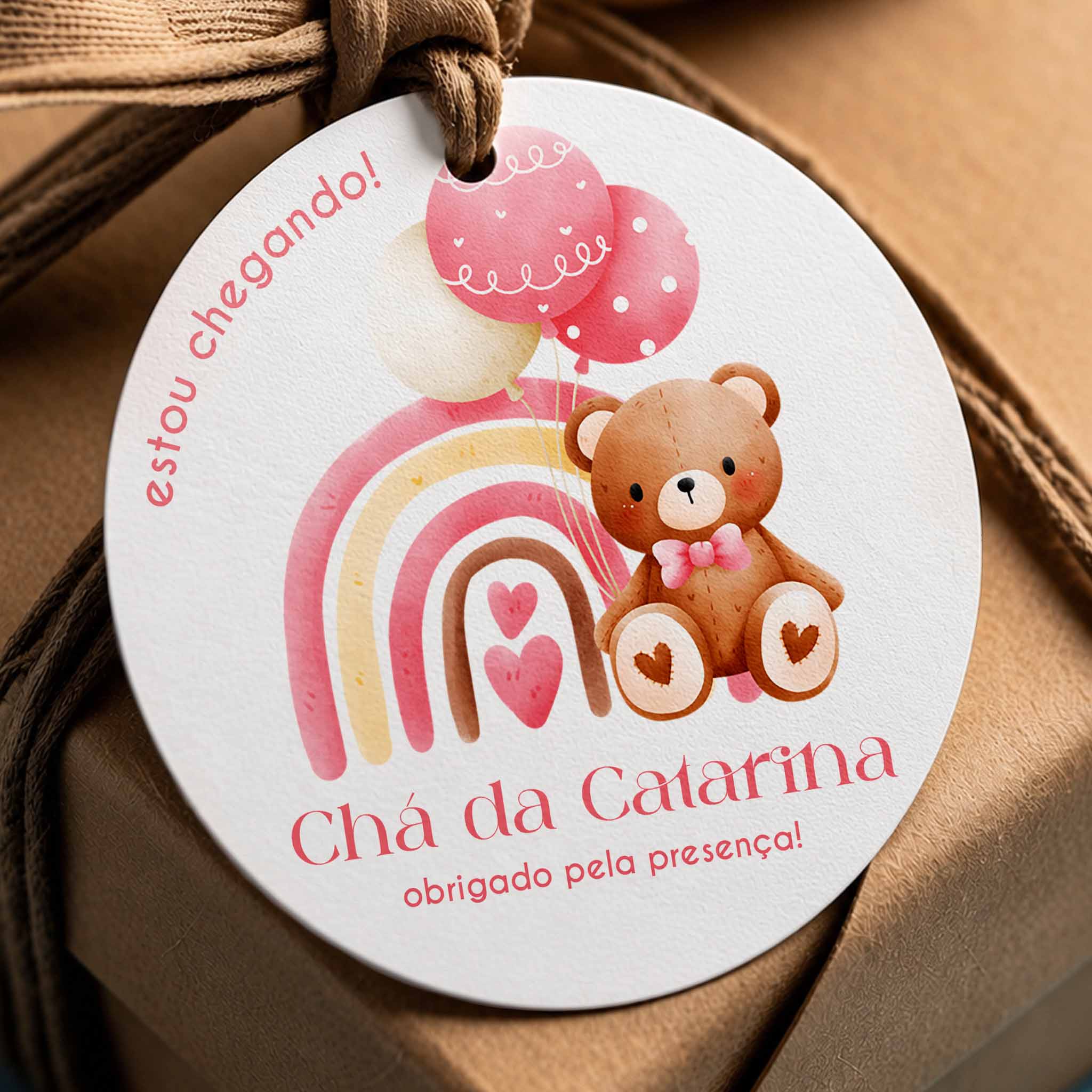 Tag Chá de Bebê Ursinho