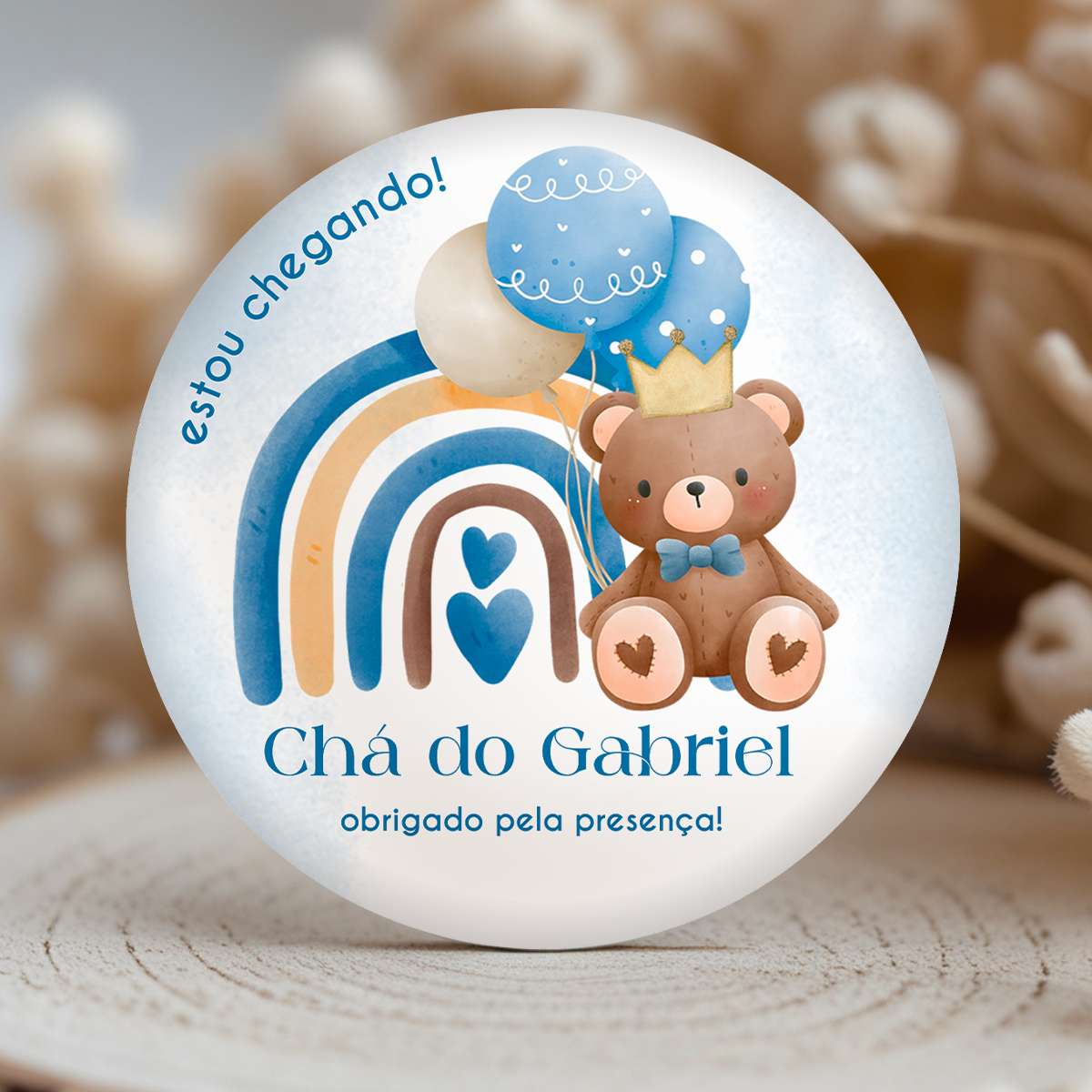 Tag | Adesivo Chá de Bebê Ursinho