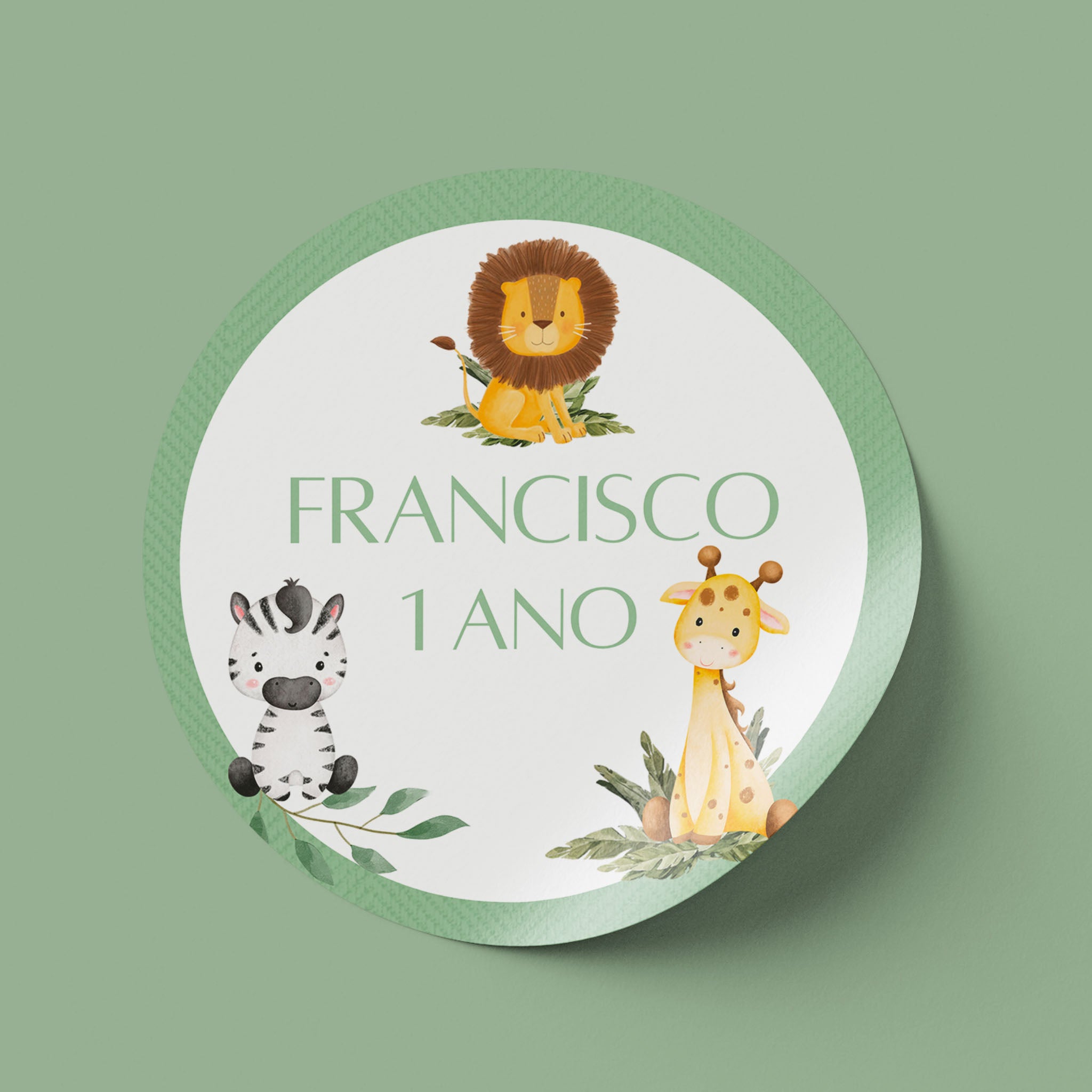 Tag Aniversário Safari