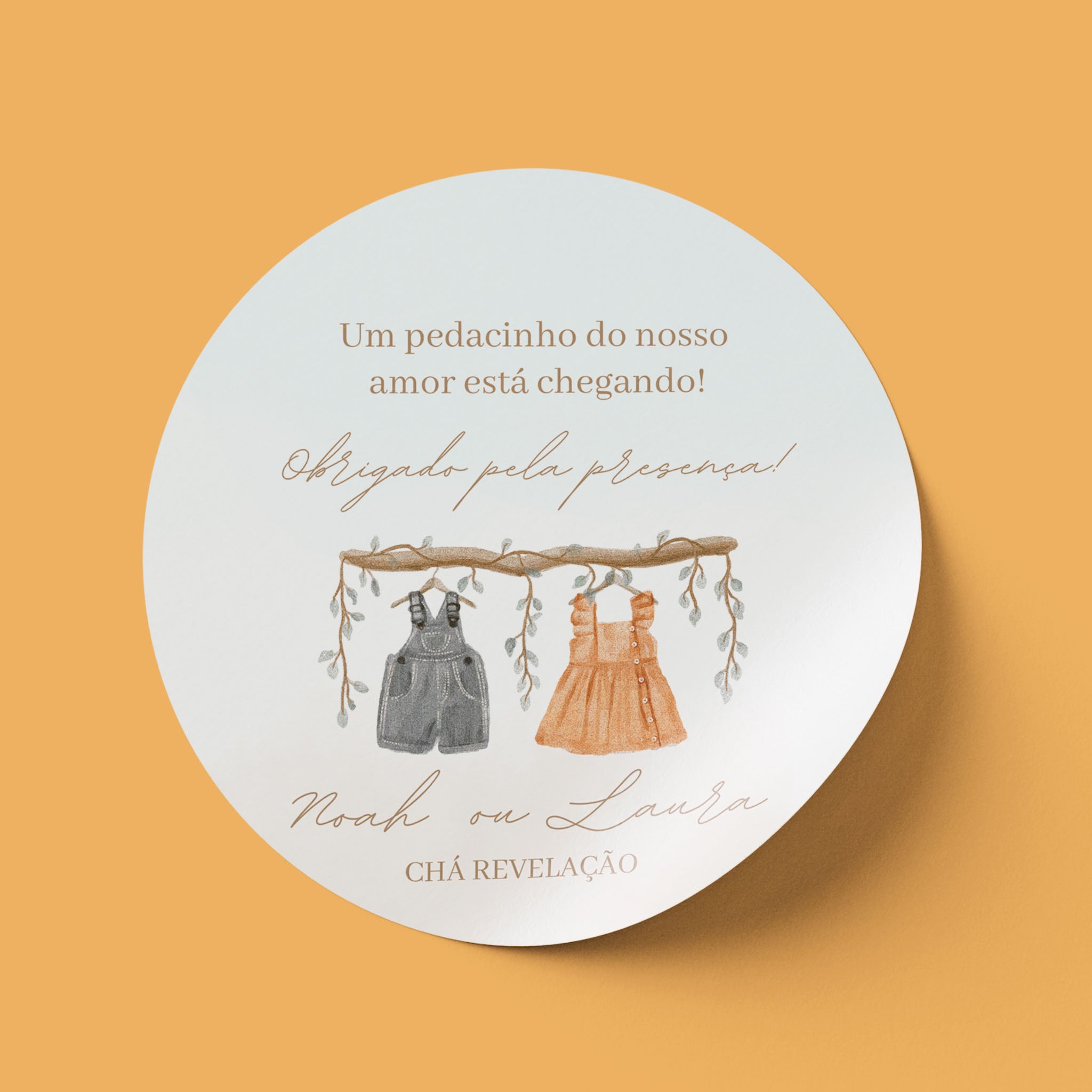 Tag | Baby Shower Sticker Teddy Bear
