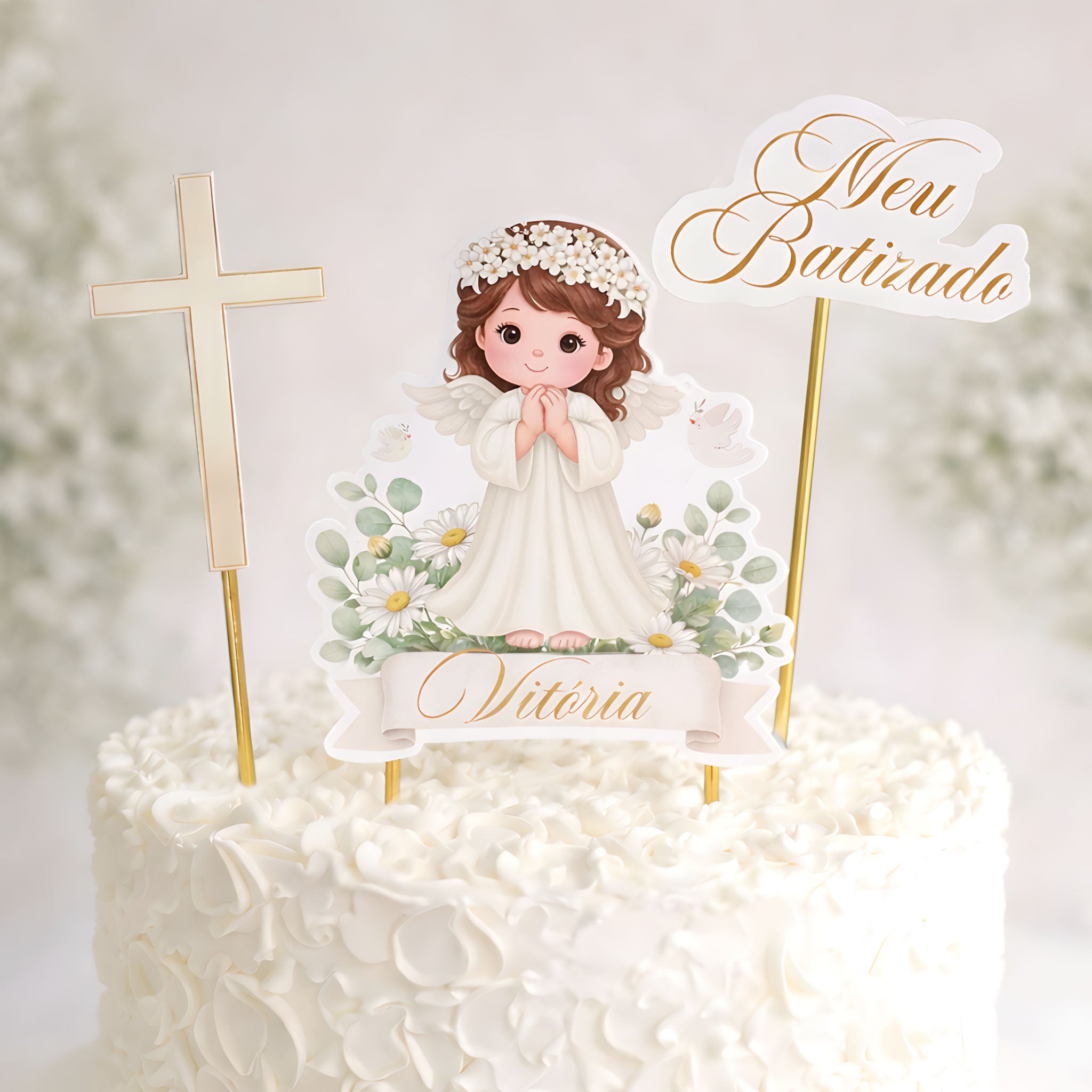 Topo de Bolo para Batizado